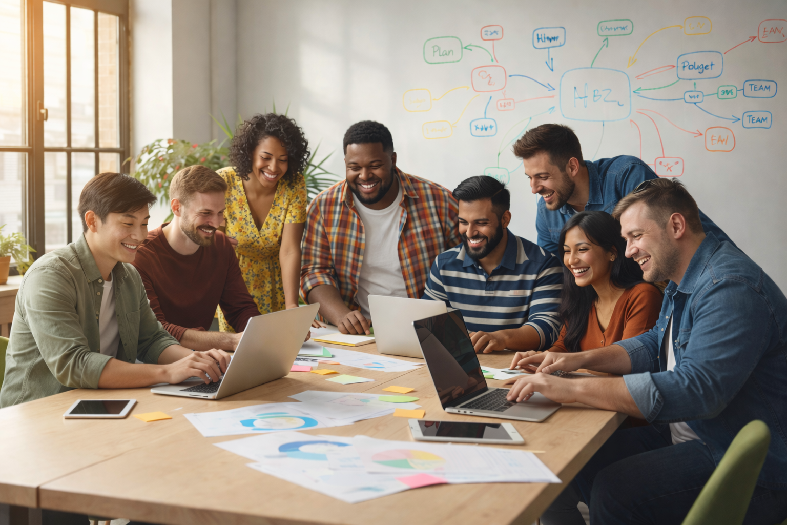 Fixperts 팀 - 함께 협업하는 모습